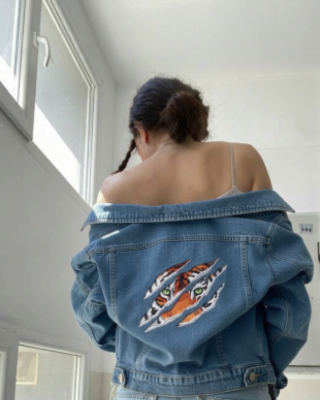 Tiger stripes Denim Jacket