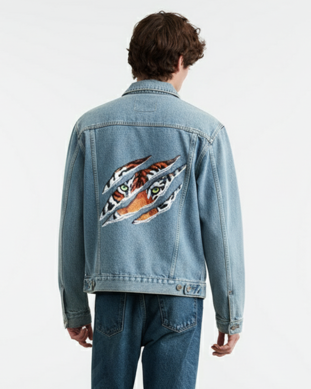 Tiger stripes Denim Jacket