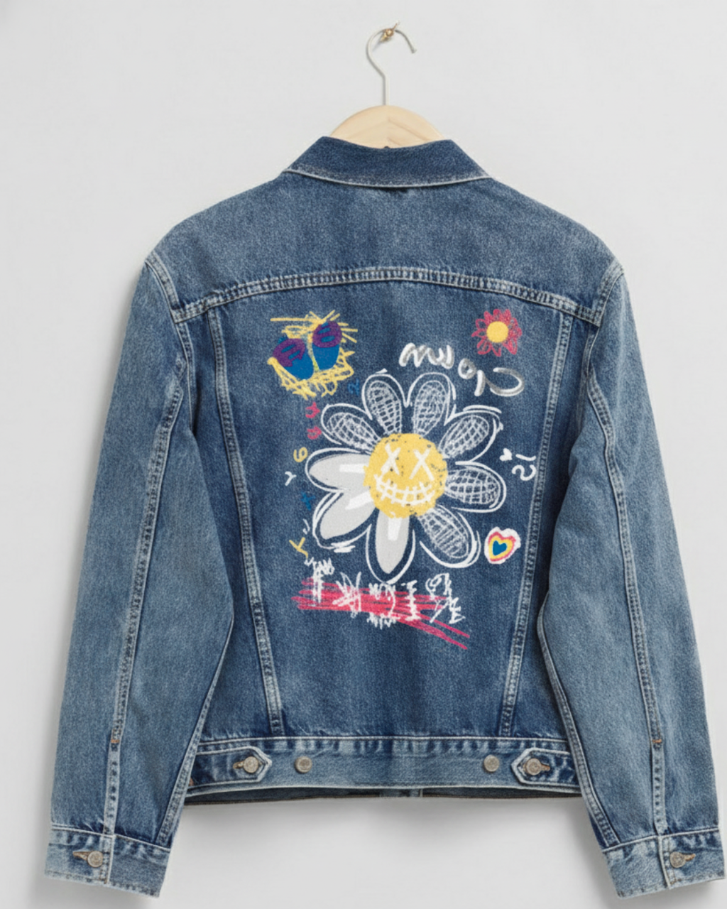 Abstract Denim Jacket