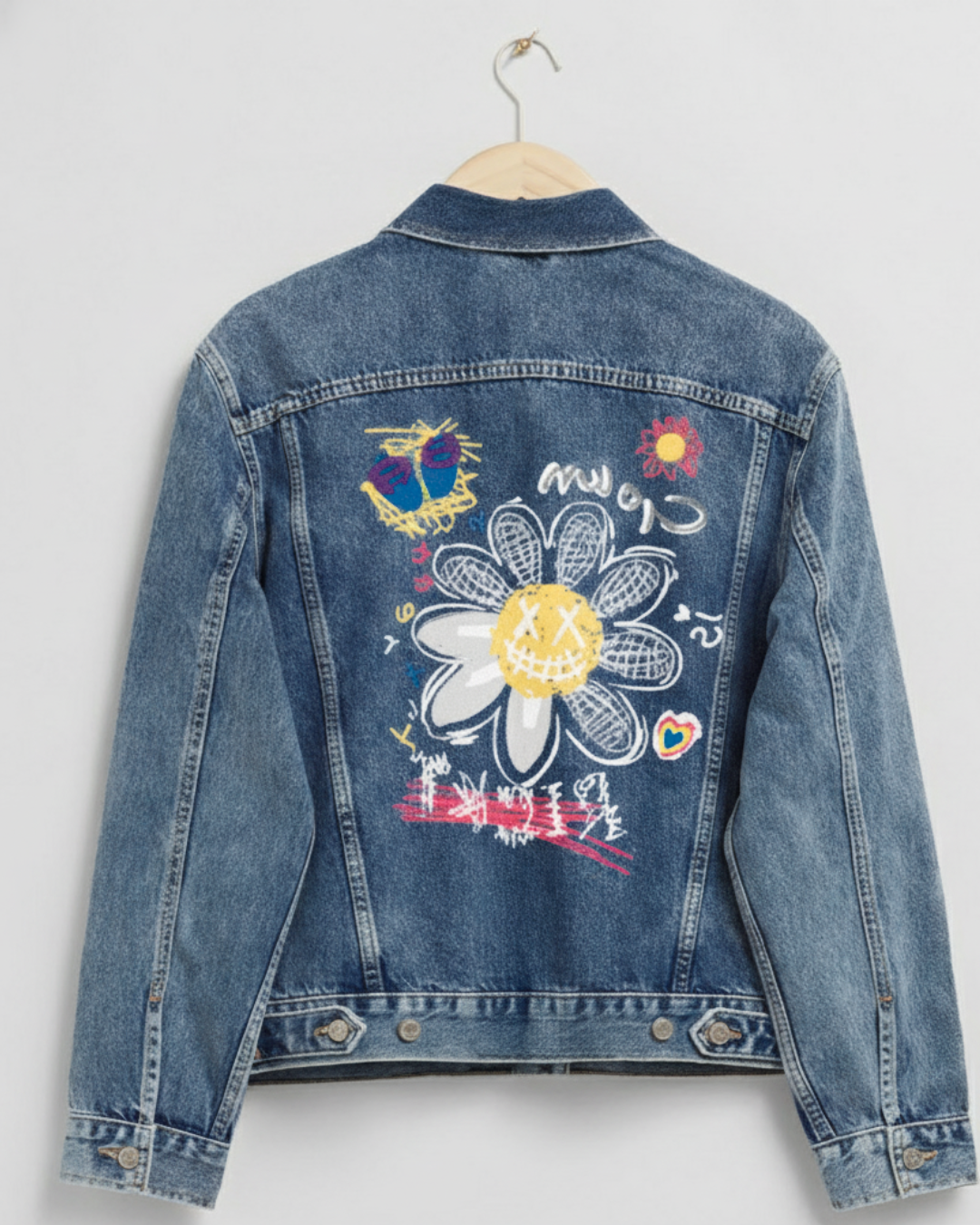 Abstract Denim Jacket